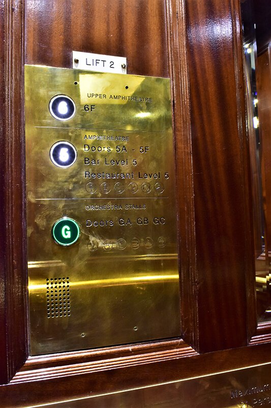 Royal Opera House lift control