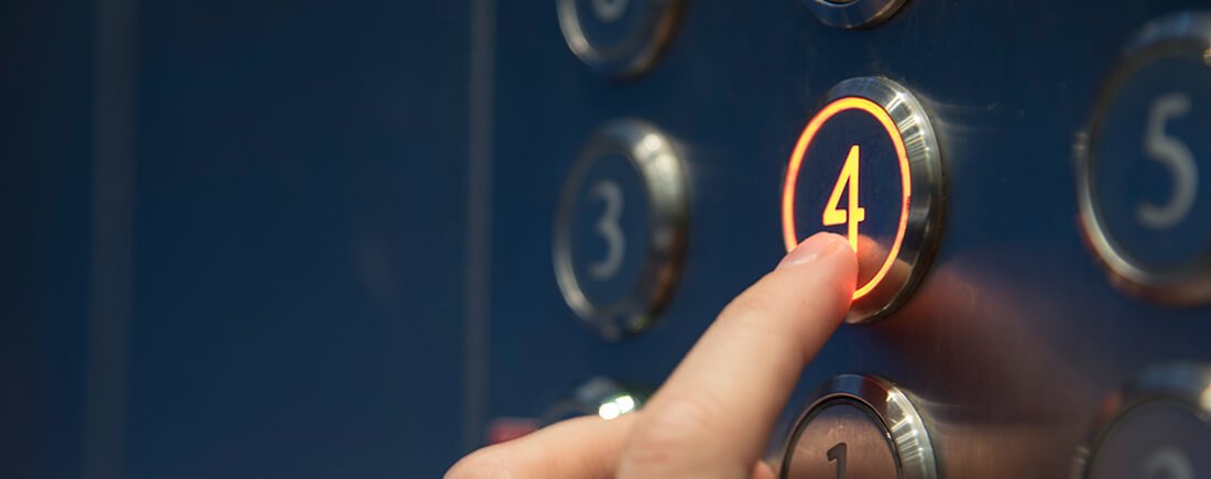 Pressing Lift Button